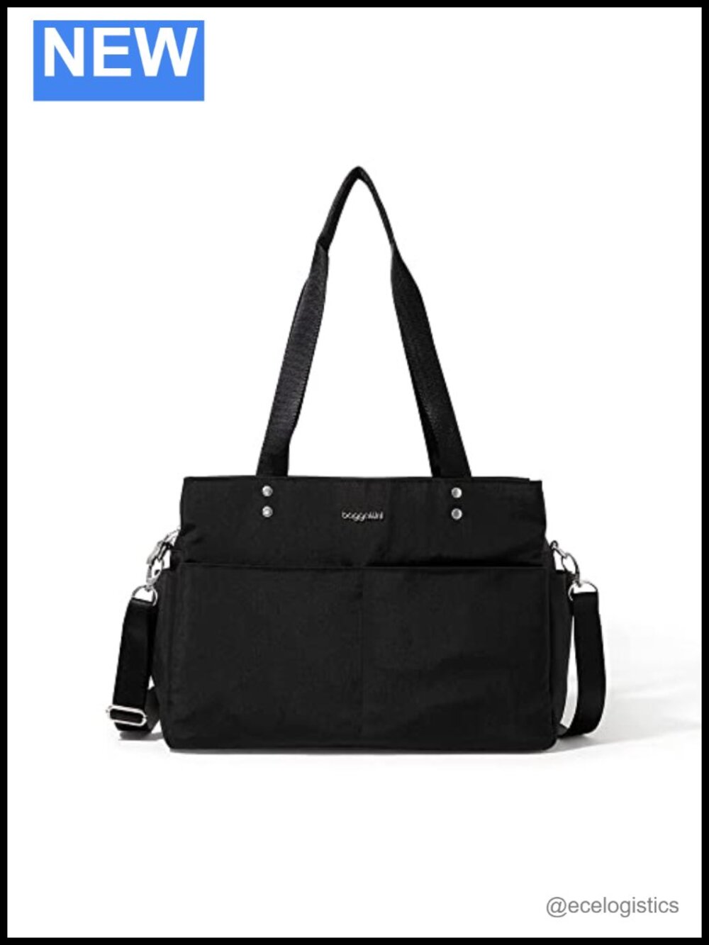 Lightweight Nylon Convertible Tote Crossbody Shoulder Bag